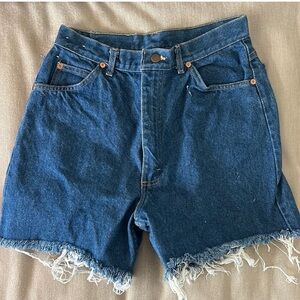 Lee Dark Wash Denim Shorts